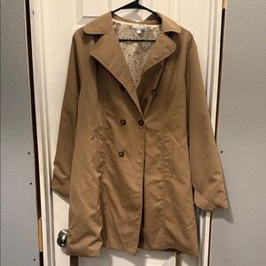 Women's Tan Double-Breasted jacket